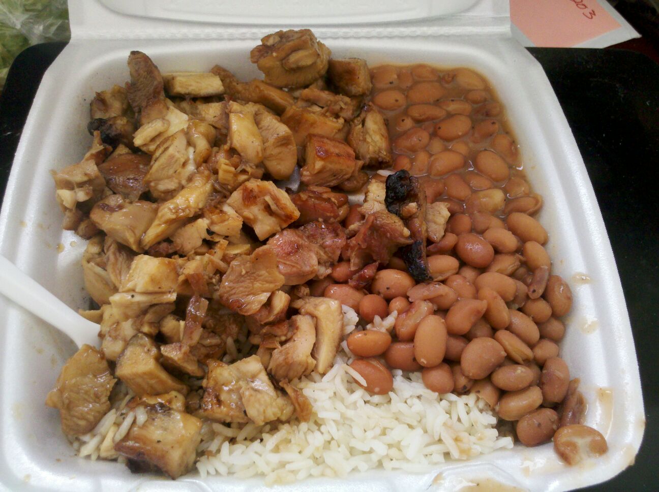 Big G's Bourbon Chicken, Rice & Beans