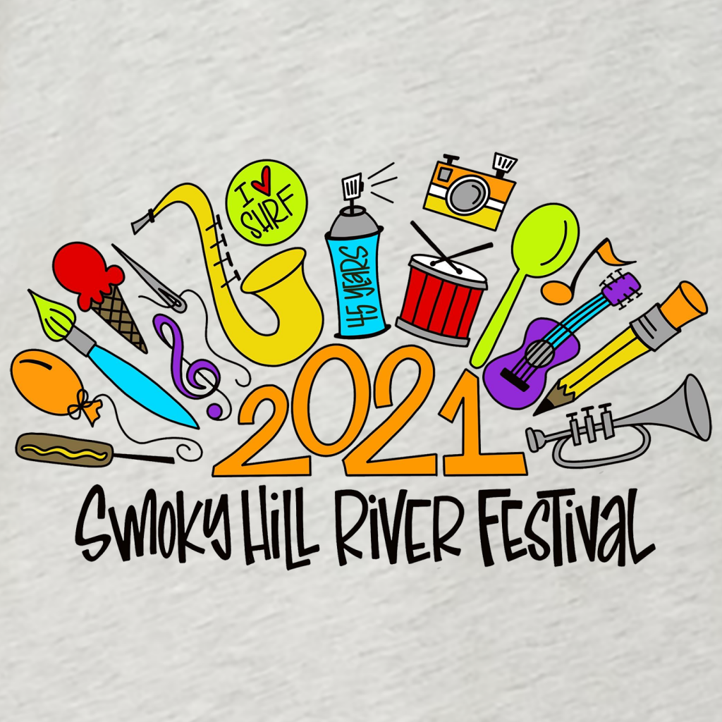2021 Smoky Hill River Festival T-Shirt Design