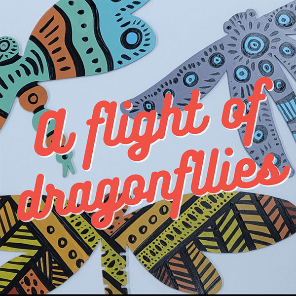 A Flight of Dragonflies by Evan Brown