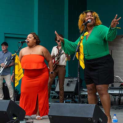 Performers on Eric Stein Stage