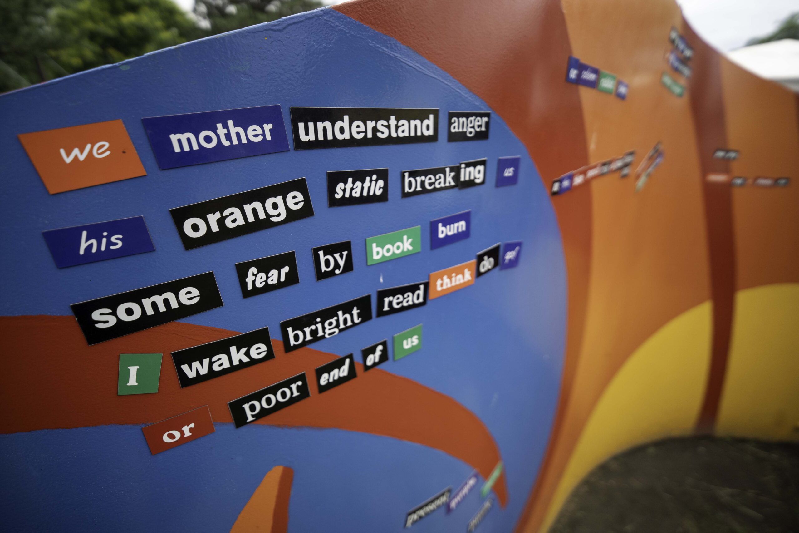 Poetry Wall by Rich Bergen; Salina Public Library